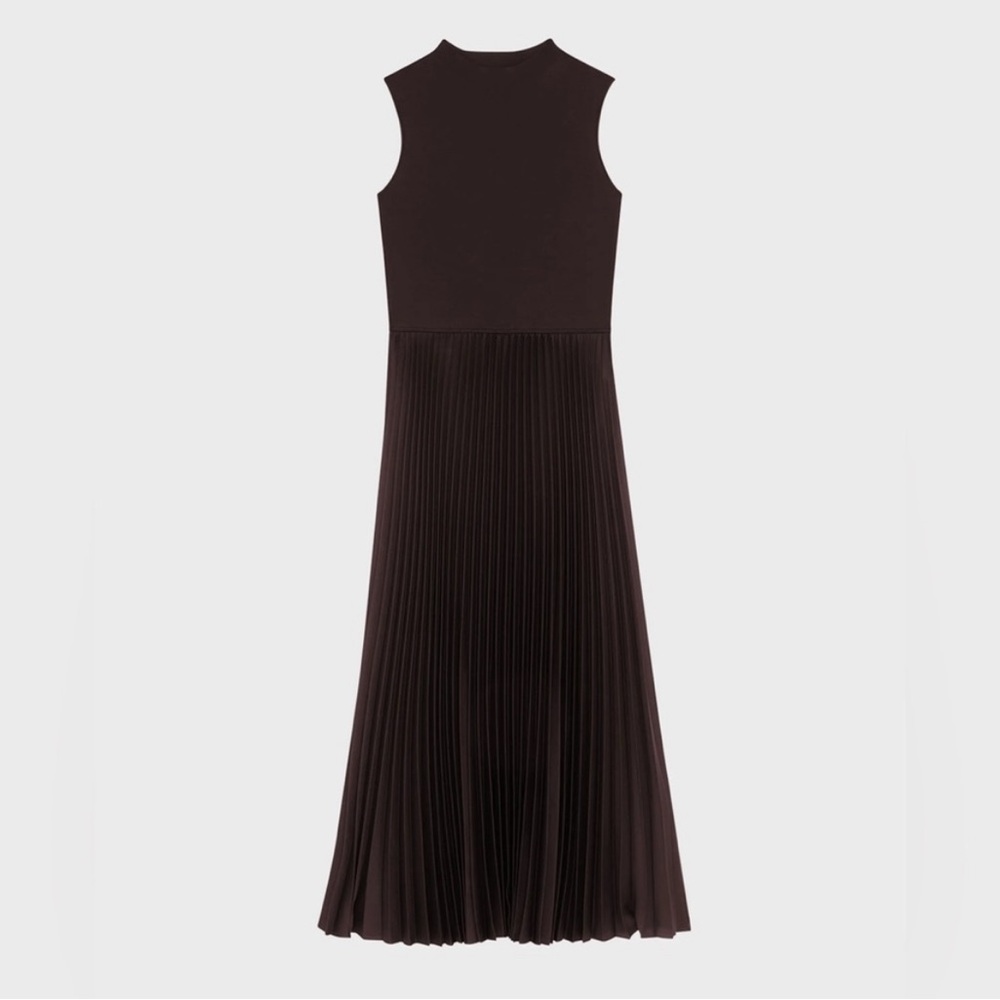Theory Sleeveless Plum Midi Dress